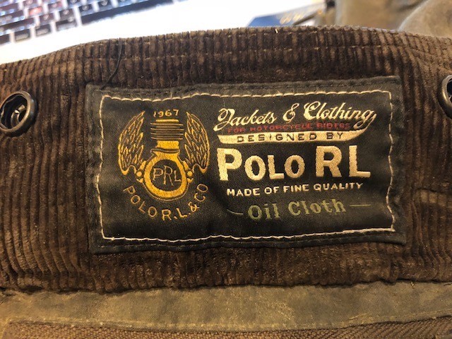 ralph lauren waxed biker jacket